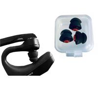 Zotech 3 Pcs Double Flange Eartips Ear Buds Replacement Double Flange Ear Tips for Plantronics Voyager 5200 & Voyager Legend Headset (Black, Medium)