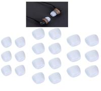 Zotech Clear Ear Tips for in-Ear Headphones, Kids Size 10 Pairs Soft Silicone Earbuds Tips Eartips with 3.8mm Connector Hole, Fit Most in-Ear Earbuds(Inner Hole 3.8mm -4.8mm) (Small/Medium/Large)