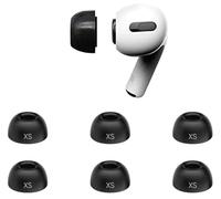 Zotech Extra Small Kids Size 3 Pairs Memory Foam Ear Tips for Apple Airpods Pro 1st & 2nd Gen (Black)