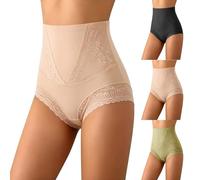 Zothiazo Tummy Control Knickers High Waisted Shapewear for Women Body Shaper Under Dresses Pull in Knickers for Stomach Hold Me in Pants for Party, Wedding & Everyday Wear Beige