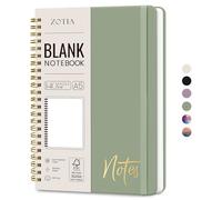 ZOTIA Blank Spiral Notebook for Work Hardcover Spiral Journal College Ruled