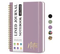 ZOTIA Lined Spiral Journal Notebook for Women, A5 College Ruled Journals for Writing, Hardcover Notebooks for Work, Note taking and Office School Supplies,140 Pages - Purple