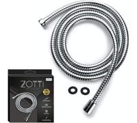Zotti Shower Hose 1.5m | Stainless Steel Replacement Shower Hose | Leakproof and Anti-Kink | Universal Standard Fitting | High Pressure Resistance | Easy DIY Replacement | Includes 2 Washers