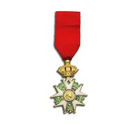 ZoTuoART Gold Senior Knight Officer Regiment Medal - Legion of Honour - HONNEUR ET PATRIE - Unique Brooch Badge Novelty Jewelry