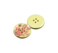 ZoTuoART Oil Painting Resin Round Buttons - Van Gogh Monet Impressionist DIY Handmade Art Works Sewing Buttons - Novel Crafting Replacement Buttons - Sunflower - 30mm 10Pcs
