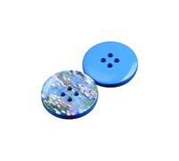 ZoTuoART Oil Painting Resin Round Buttons - Van Gogh Monet Impressionist DIY Handmade Art Works Sewing Buttons - Novel Crafting Replacement Buttons - The Water Lily Pond - 25mm 14Pcs