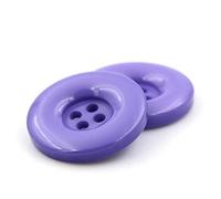 ZoTuoART Round Resin Buttons, Four-Hole, Flat, Replacement Buttons for Coats Shirts Trousers Clothing Accessories DIY Sewing Craft, Light Purple, 34mm(1.3''), 10Pcs