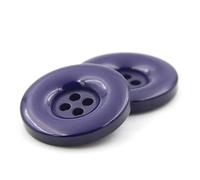 ZoTuoART Round Resin Buttons, Four-Hole, Flat, Replacement Buttons for Coats Shirts Trousers Clothing Accessories DIY Sewing Craft, Blue Purple, 25mm(1.0''), 20Pcs