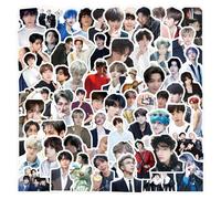 ZouAimiao 100Pcs BTS Sticker for Girl, Cool K-pop Waterproof Vinyl Decal for Adult Teen Student Water Bottle Laptop Phone Computer Guitar Notebook Skateboard Travel Case Scrapbook Helmet