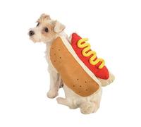 ZOUBAOQ Pet Dress Up Costume Hot Dog Shaped Dachshund Sausage Adjustable Cosplay Clothes Dress C9I5 Supp For Puppy Funny Warm Up Dog