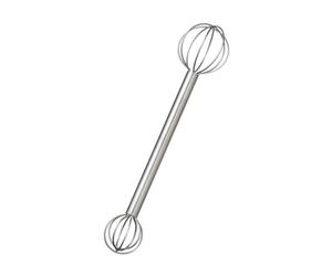 zoubeqie Egg beater 304 stainless steel miso mixing spoon double head measuring mixer egg mixing rod