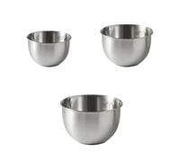 zoubeqie Mixing Bowl Kitchen Utensils Baking Accessory Space Saving Metal Bowl Kitchen Cakes Bread Soup Prepping(2.5L)