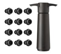 Zouboto Wine Saver Vacuum Pump,1 Pump 12 Stoppers,Wine Stopper, Wine Preserver, Reusable Bottle Sealer Keeps Wine Fresh, Ideal Wine Accessories Gift