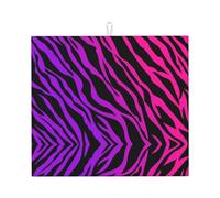 Zouey Absorbent Dishes Drainer Mats,Dish Drying Pad Kitchen Counter Sink Mat 41X46 cm,Zebra Print