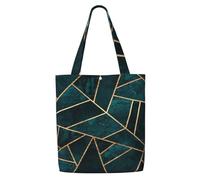 Zouey Canvas Tote Bag for Women,Capacity Shoulder Handbags Tote Bags Reusable Grocery,Abstract Nature Emerald Green