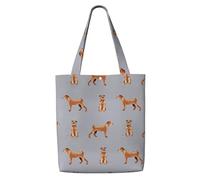 Zouey Canvas Tote Bag for Women,Capacity Shoulder Handbags Tote Bags Reusable Grocery,Irish Terrier Simple Valentines Day Dog