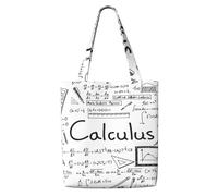 Zouey Canvas Tote Bag for Women,Capacity Shoulder Handbags Tote Bags Reusable Grocery,Math Geometry Geek Calculus