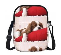 Zouey Cavalier King Charles Spaniel, Polyester Shoulder Bag, Zipper Crossbody Bag - Purse for Women