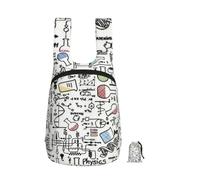 Zouey Foldable Storage Backpack Polyester Portable Travel & Reusable Shopping Daypack with Zips,Chemistry Experiments Science Science Experiments