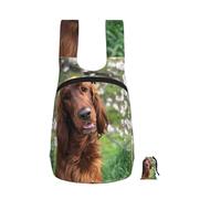 Zouey Foldable Storage Backpack Polyester Portable Travel & Reusable Shopping Daypack with Zips,Funny Irish Setter