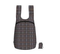 Zouey Foldable Storage Backpack Polyester Portable Travel & Reusable Shopping Daypack with Zips,Outlander Fraser Tartan Plaid