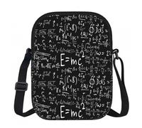 Zouey Physics Formula Law E=Mc2, Polyester Shoulder Bag, Zipper Crossbody Bag - Purse for Women