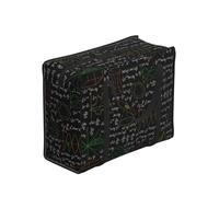 Zouey Reusable Foldable Shopping Bag Grocery Bags, Portable Laundry Bags with Zips & Strong Handle,Black Mathematical Symbols Mathematical Formula