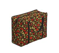 Zouey Reusable Foldable Shopping Bag Grocery Bags, Portable Laundry Bags with Zips & Strong Handle,Traditional Russian Khokhloma