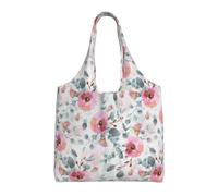 Zouey Single-shoulder Canvas Bag, Canvas Tote for Women,Shoulder Handbags Grocery Bag,Australian Flora Watercolor Eucalyptus And Blush Flowers
