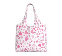 Zouey Single-shoulder Canvas Bag, Canvas Tote for Women,Shoulder Handbags Grocery Bag,Cute Little Hearts