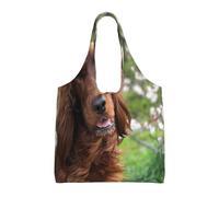 Zouey Single-shoulder Canvas Bag, Canvas Tote for Women,Shoulder Handbags Grocery Bag,Funny Irish Setter