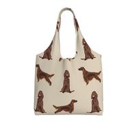 Zouey Single-shoulder Canvas Bag, Canvas Tote for Women,Shoulder Handbags Grocery Bag,Irish Setter Dog Breed Pet Pattern Gifts For Irish Setters