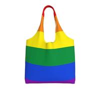 Zouey Single-shoulder Canvas Bag, Canvas Tote for Women,Shoulder Handbags Grocery Bag,LGBT Gay Pride Flag
