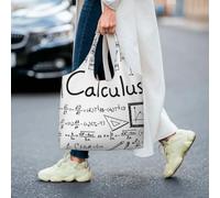 Zouey Single-shoulder Canvas Bag, Canvas Tote for Women,Shoulder Handbags Grocery Bag,Math Geometry Geek Calculus