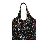 Zouey Single-shoulder Canvas Bag, Canvas Tote for Women,Shoulder Handbags Grocery Bag,Math Physics Formula