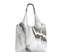 Zouey Single-shoulder Canvas Bag, Canvas Tote for Women,Shoulder Handbags Grocery Bag,Natural Granite Marble