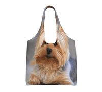Zouey Single-shoulder Canvas Bag, Canvas Tote for Women,Shoulder Handbags Grocery Bag,Portrait Of A Miniature Yorkshire Terrier Yorkie Photo