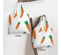 Zouey Single-shoulder Canvas Bag, Canvas Tote for Women,Shoulder Handbags Grocery Bag,Watercolor Carrots Pattern