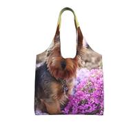 Zouey Single-shoulder Canvas Bag, Canvas Tote for Women,Shoulder Handbags Grocery Bag,Yorkshire Terrier Dog