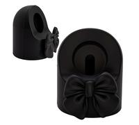 zougon Cute 3D Bow Tie Design Charger Stand Compatible with Apple Watch Series 10/9/8/SE2/SE/Ultra2/Ultra/7/6/5/4/3/2/1, Silicone iWatch Charging Dock Supports Nightstand Mode