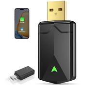ZOUHOE Wireless CarPlay Adapter UK - Android Auto Wireless Adapter, 5.8GHz Wi-Fi Plug & Play,Mini and Stable iOS 10+/Android 10+, Fast Auto-Connect for Cars 2016+.(1 Pcs)