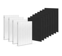 Zouhwaso Aera Max 300 HEPA Filter Replacement Compatible with Fellowes AeraMax 290 300 DX95 Air Puri-fier True HEPA Air Filter, Fit AP-300PH HF-300 Part#9287201, 4x H13 True HEPA+8x Carbon Pre-Filter