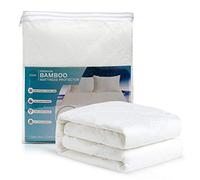 ZOUK Bamboo Mattress Protector Small Single - Waterproof Fitted Mattress Cover (75 x 190 + 35 cm) | Soft, Breathable & Noiseless | Small Single Waterproof Mattress Protector Washable
