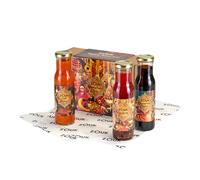 Zouk Dipping Sauce Trio | Indian Gift Set | Create Restaurant Quality Food at Home | Chilli Oil, Chilli Sauce & Tamarind