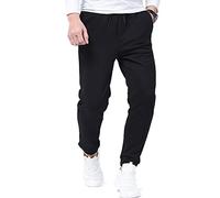 Zoulee Classic Drawstring-Waist Zipper Logo Jogger Pants with Zipper Fly