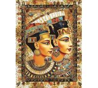 Zoulile Diamond Art Egypt, DIY Crystal Art Square Drill Diamond Painting Kit, 5D Diamond Painting Egyptian Pharaohs, Adults - Craft Gifts for Women Home Decor, 30x40 cm, Non-Foldable