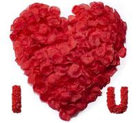 ZOULIN-STAR 2000Pcs Artificial Red Rose Petals, 4x4x1 cm, Realistic, Romantic, Perfect for Wedding, Valentine's Day Decorations