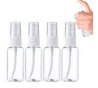 ZOULIN-STAR 4 Pcs Small Spray Bottles, 25 ML Spray Bottles Transparent Refillable Containers Plastic Mini Travel Bottle for Travel Perfume Cosmetic Make-up Hair Spray and other Liquids