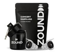 Zound High Fidelity Earplugs & Case for Concerts, Festivals, Sleep, Sporting Events - Noise Sensitivity - 2 Shell Sizes w/Filter - Premium Gift