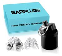 Zound Professional Grade Earplugs,Ear Plugs for Concerts,Sleeping Ear Plugs,Suitable for Sleep, Music Festivals, Musicians, and Construction Environments (Black,Solid Silicone)